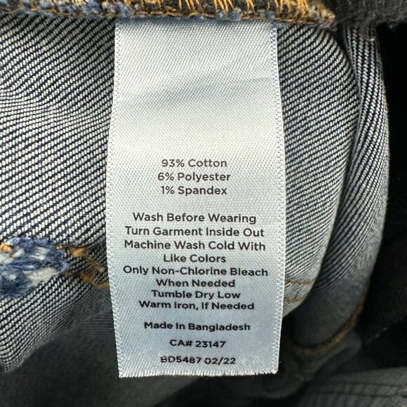 Talbots Ankle Women's size 2P Dark Wash Blue Denim jeans - Picture 4 of 5